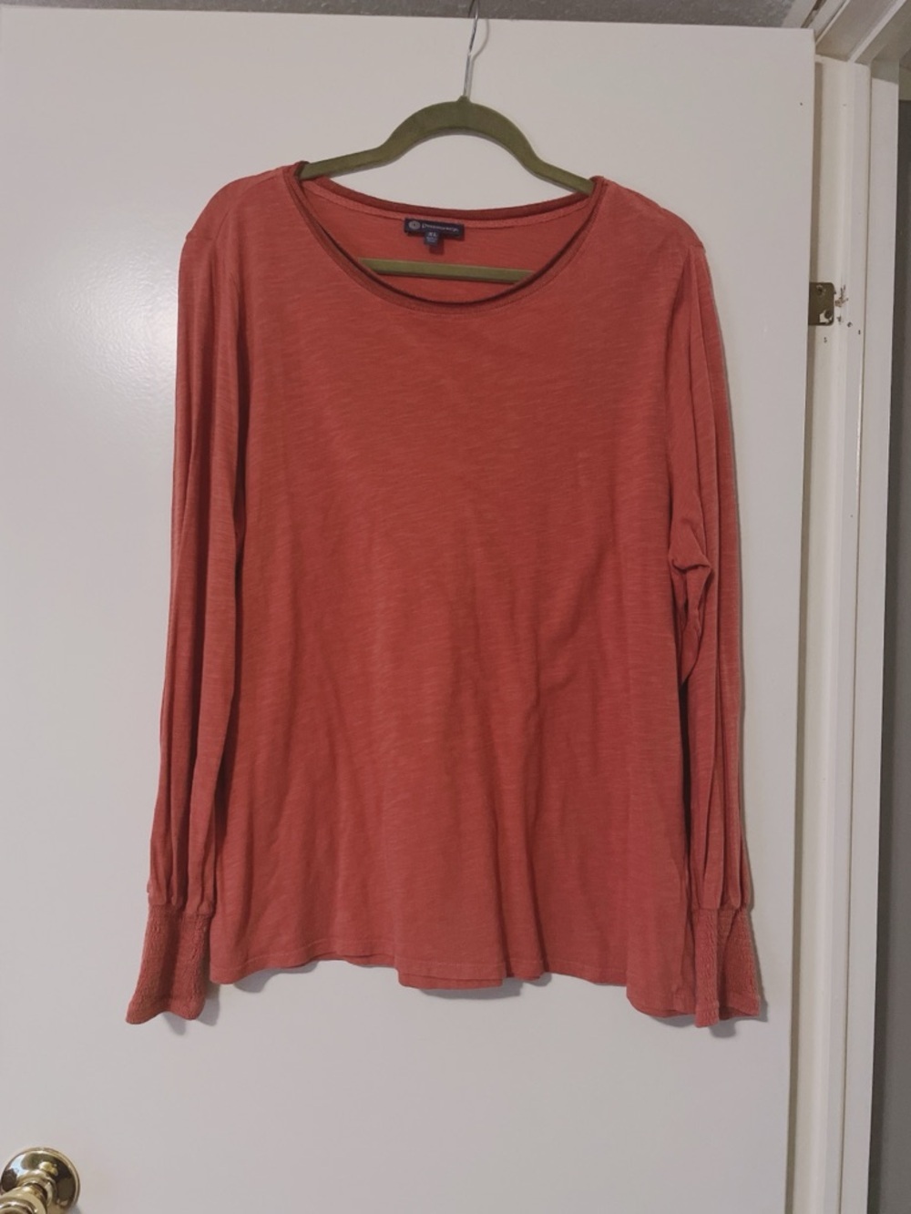 Democracy Coral Long Sleeve T Shirt Size XL